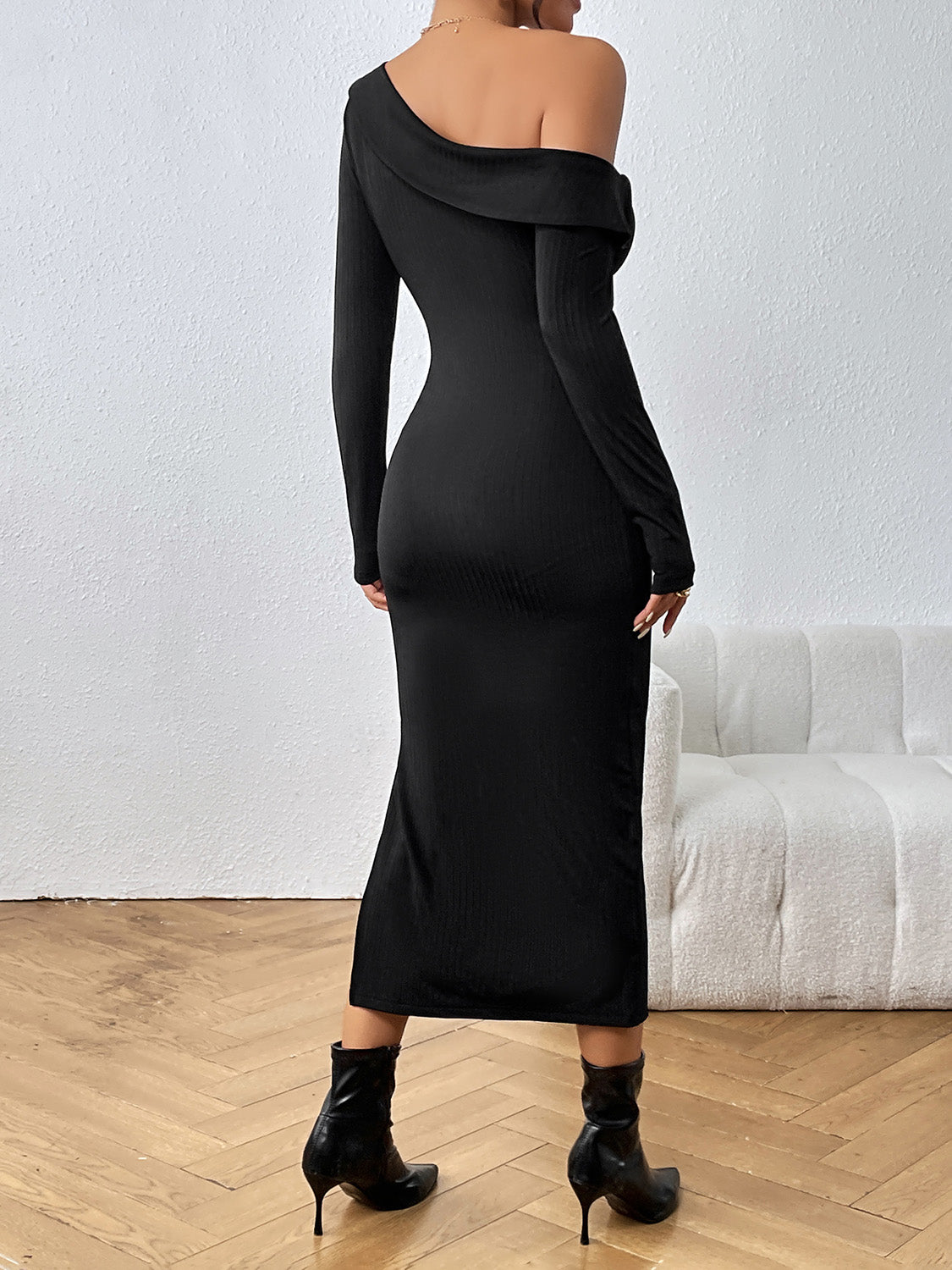 Not Your Typical Asymmetrical Midi Dress