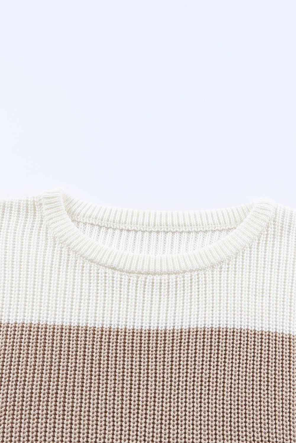Dallas Color Block Round Neck Sweater