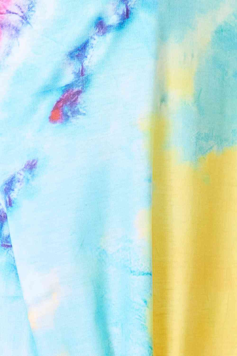 Liv Tie-Dye V-Neck Twisted Dress