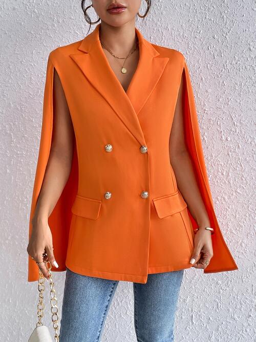 Camille Button Up Cape Sleeve Blazer