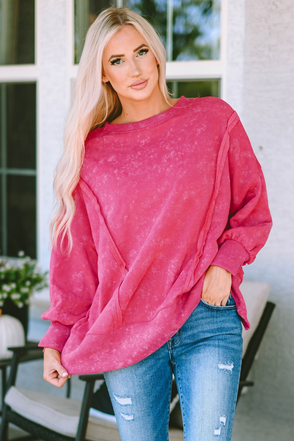 Melanie Seam Detail Sweatshirt