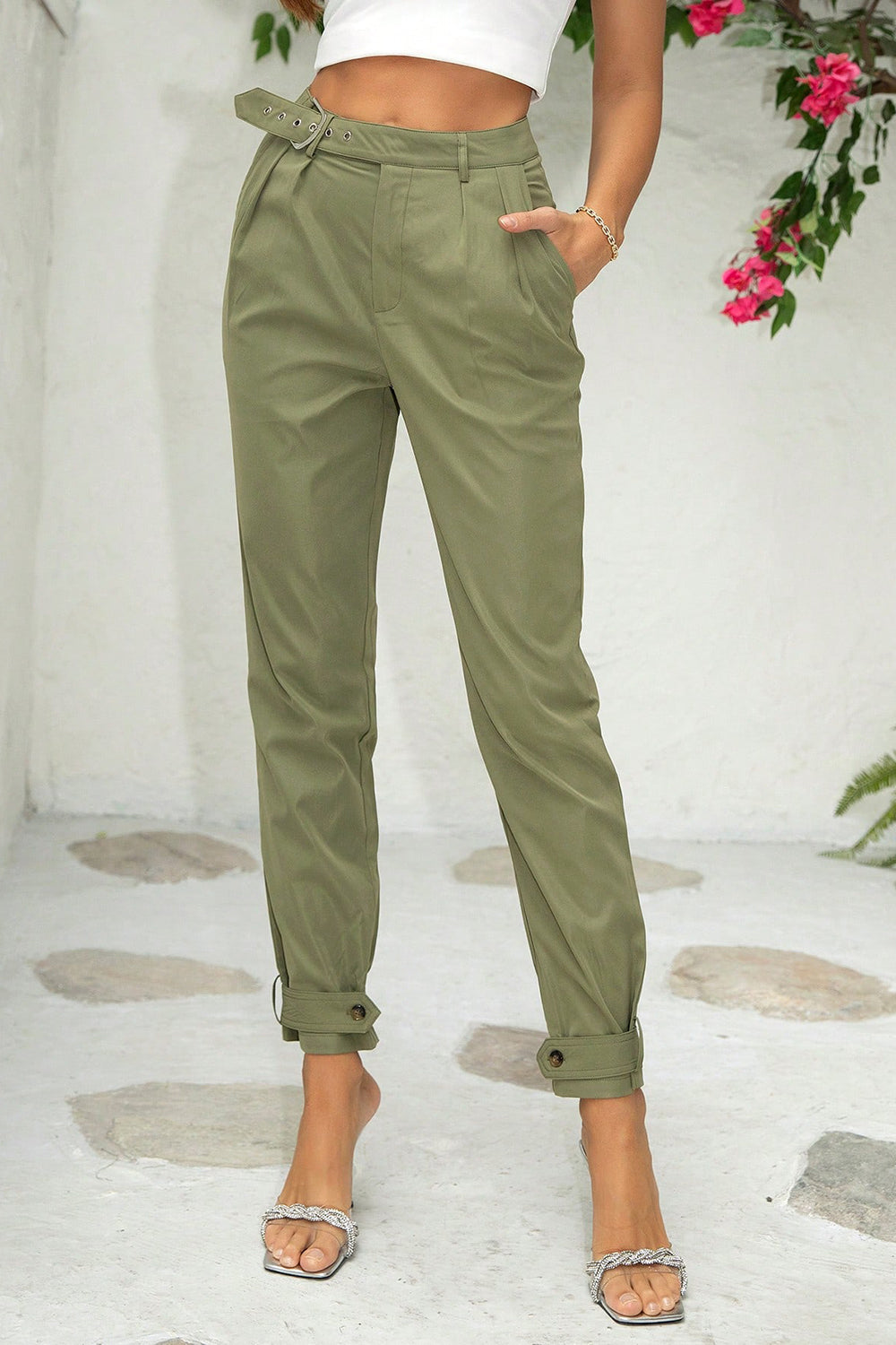Frances Belt Detail Pants