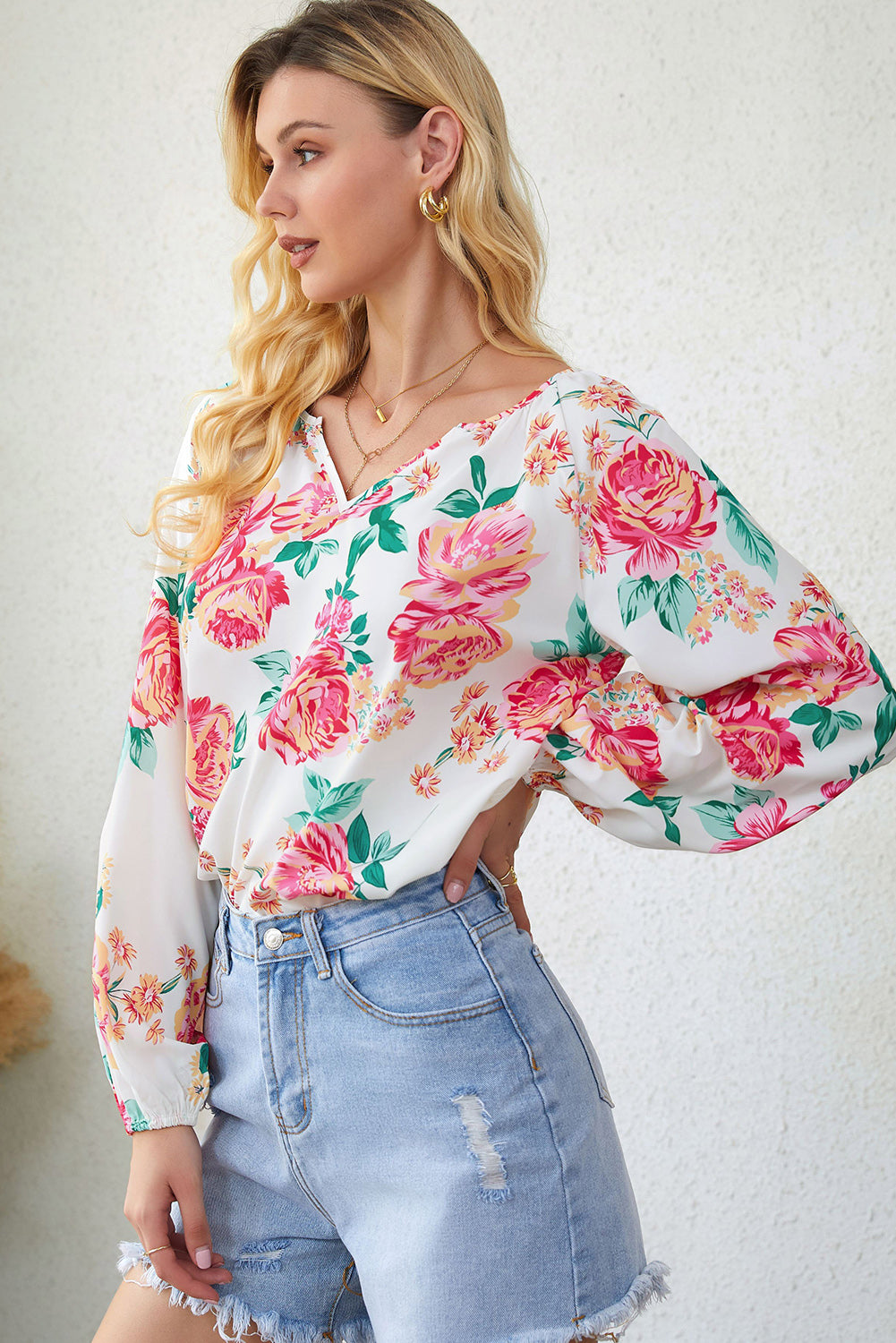 Grow With Me Floral Blouse