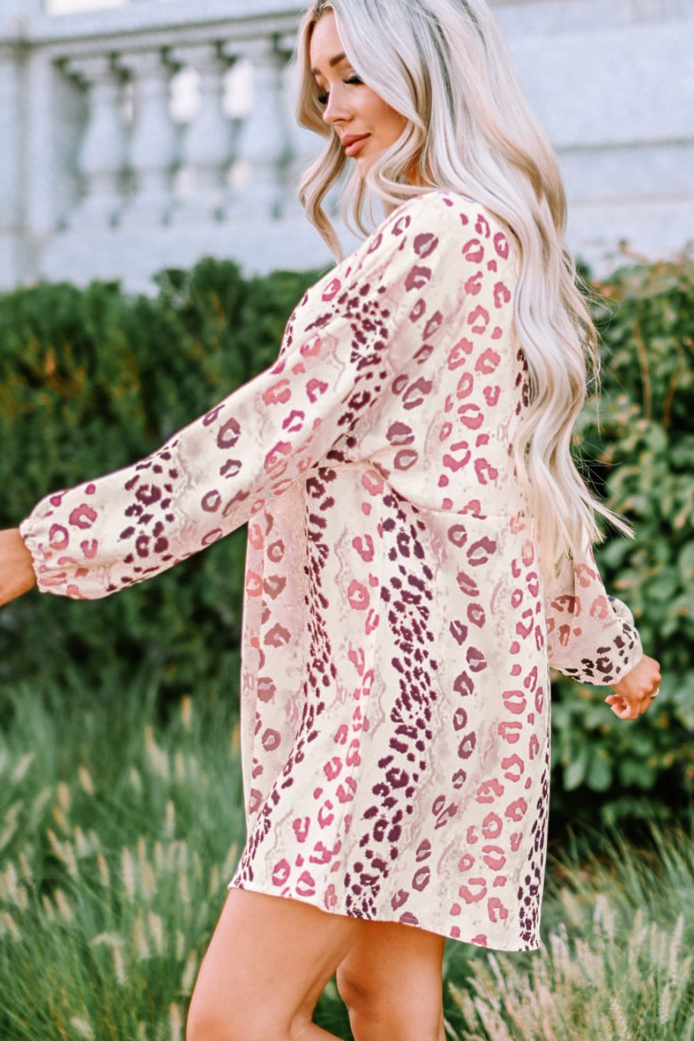 Wild Side Leopard Mini Babydoll Dress