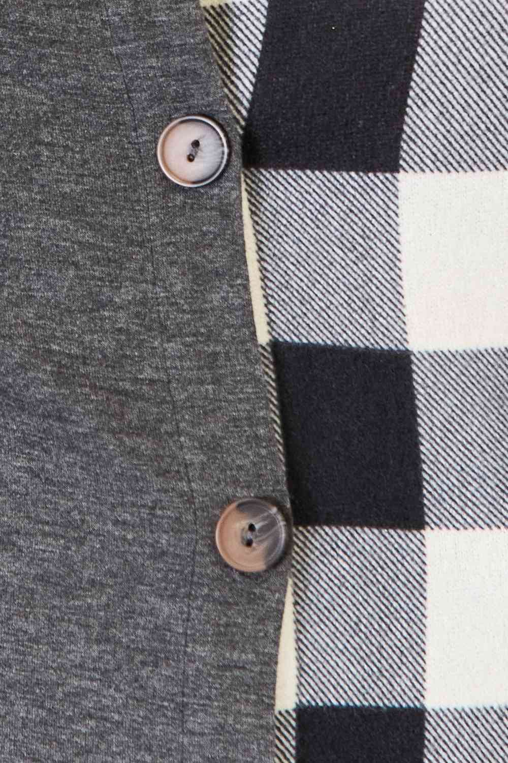 Gabriela Plaid Contrast Shacket