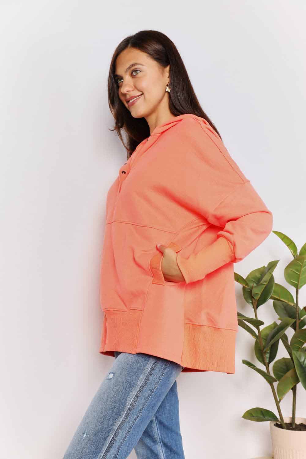 Halle Quarter-Snap Hoodie