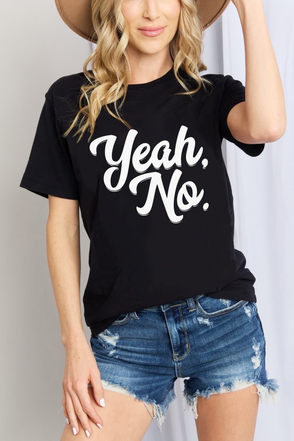 YEAH, NO Graphic Cotton T-Shirt