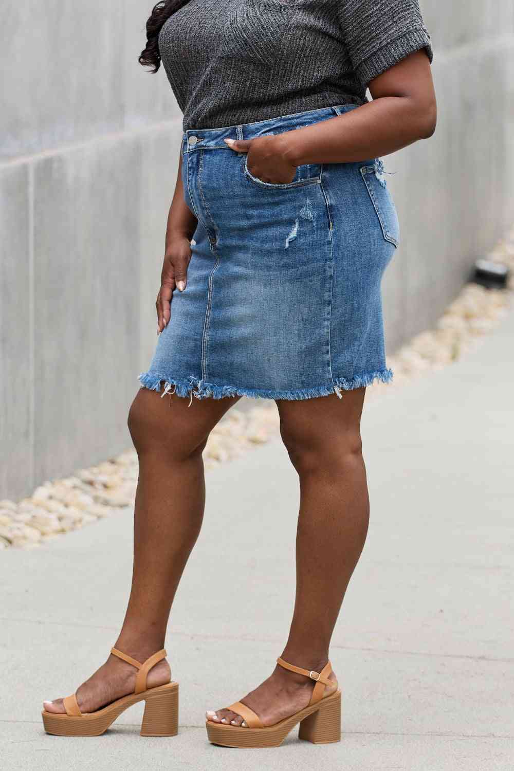 Renee Denim Mini Skirt