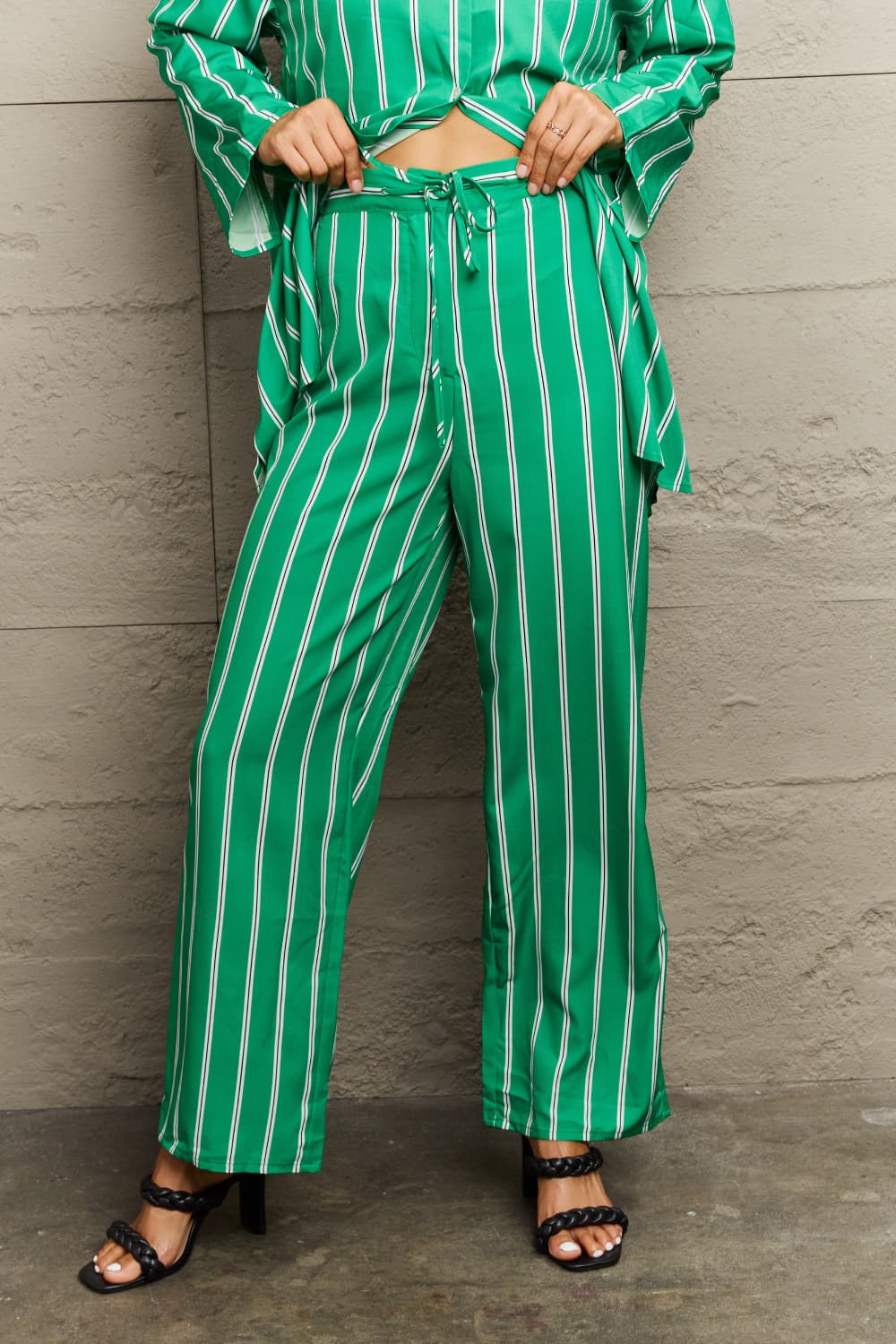 Lucky Striped Shirt and Pants Set