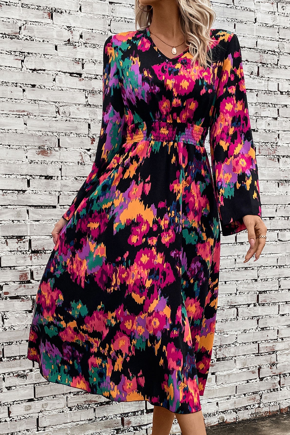 Tropical Date Night Midi Dress