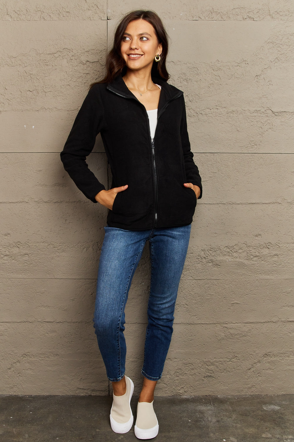 Ready And Waiting Zip-Up Jacket