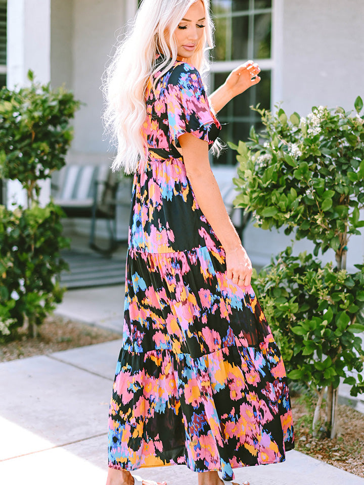 Splash Of Color Maxi Dress