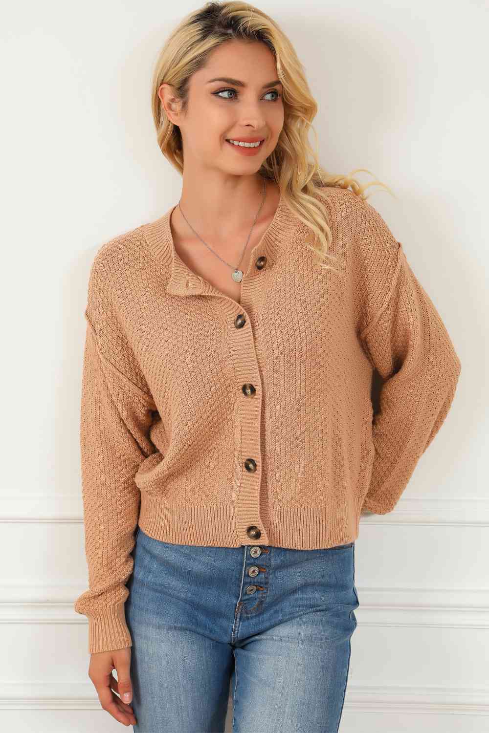 Phoenix Button Front Cardigan