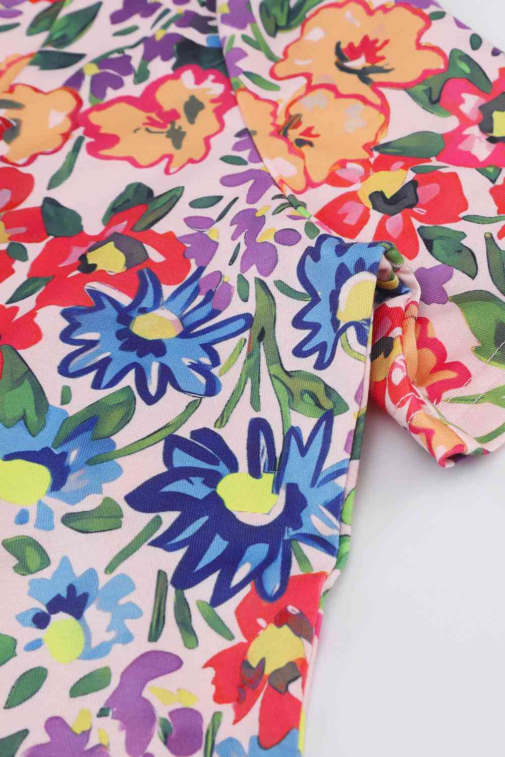 Nadia Floral Short Sleeve Dress