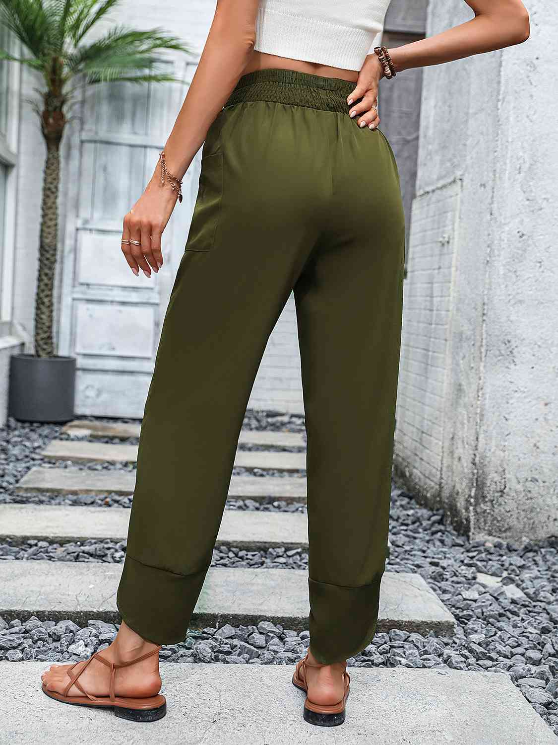 Admiral Smocked Waist Pants