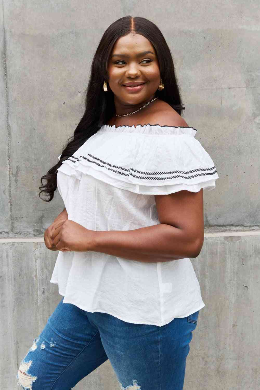 Melody Ruffle Blouse