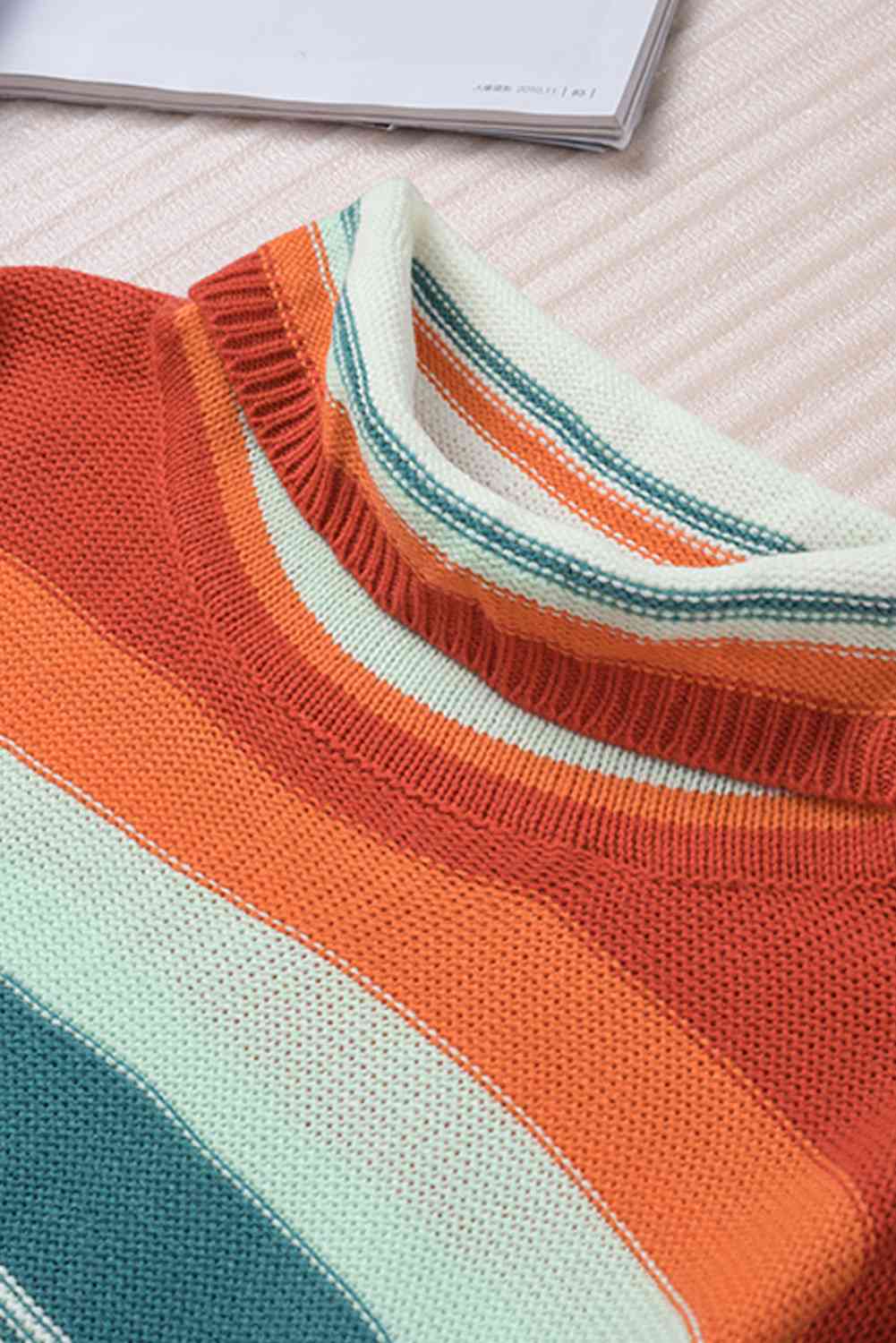Casey Striped Turtleneck Sweater