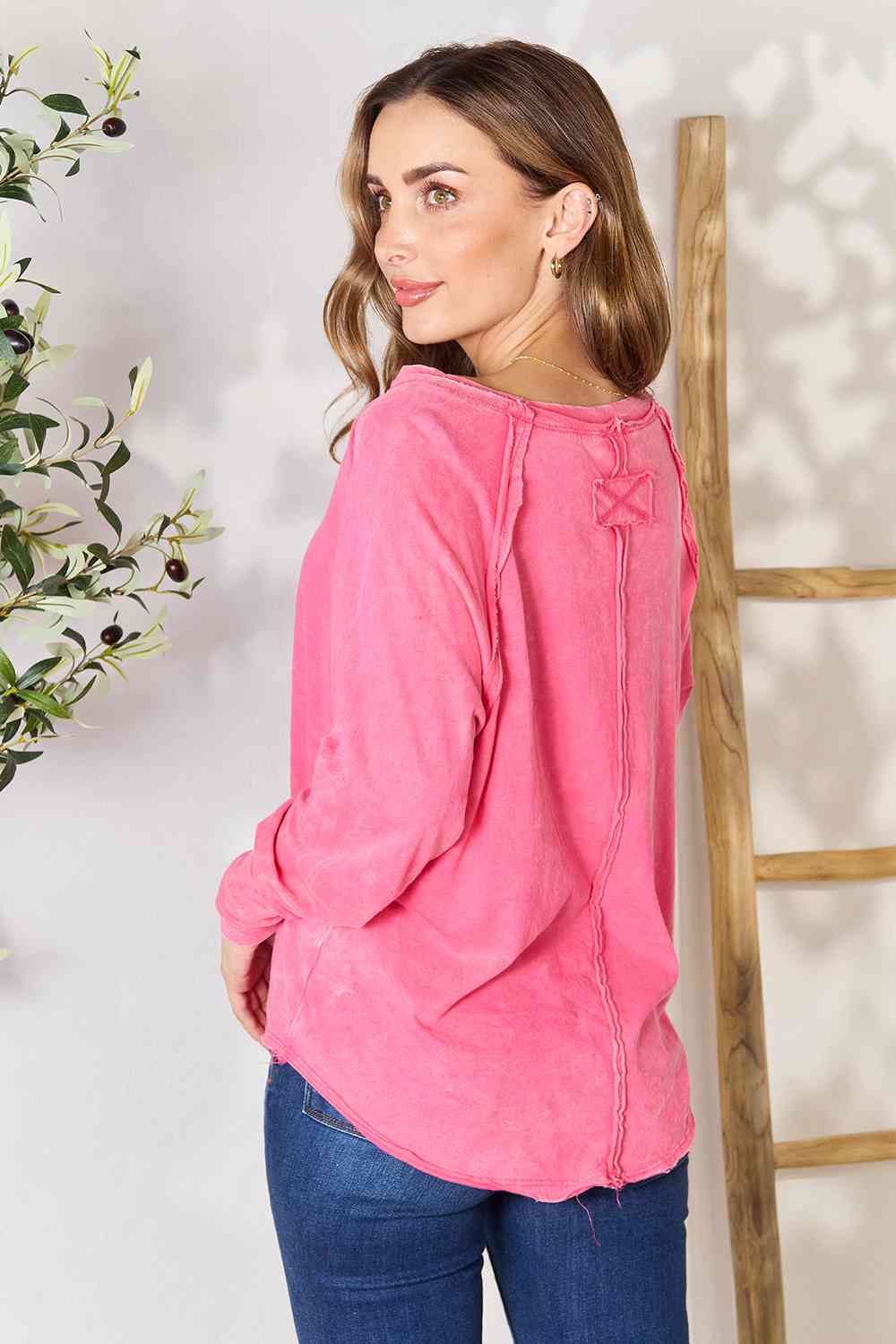 Camille Round Neck Long Sleeve Top