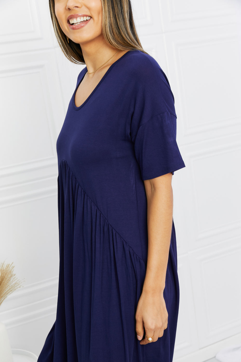 Emanuelle V-Neck Mini Dress