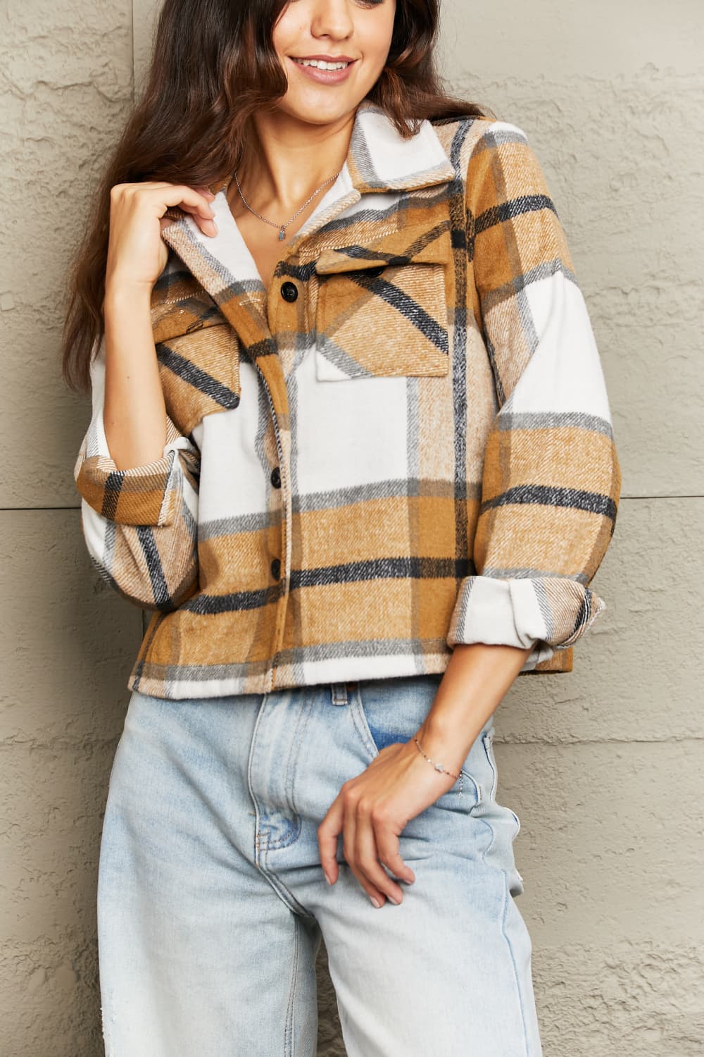 Calling You Plaid Jacket
