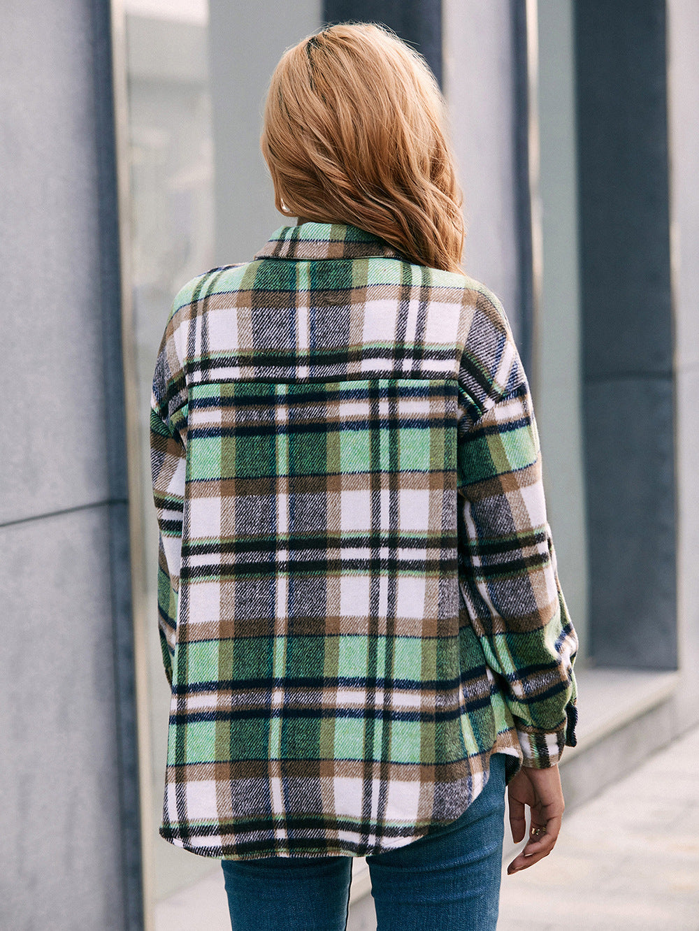 Meet You Outside Plaid Shacket