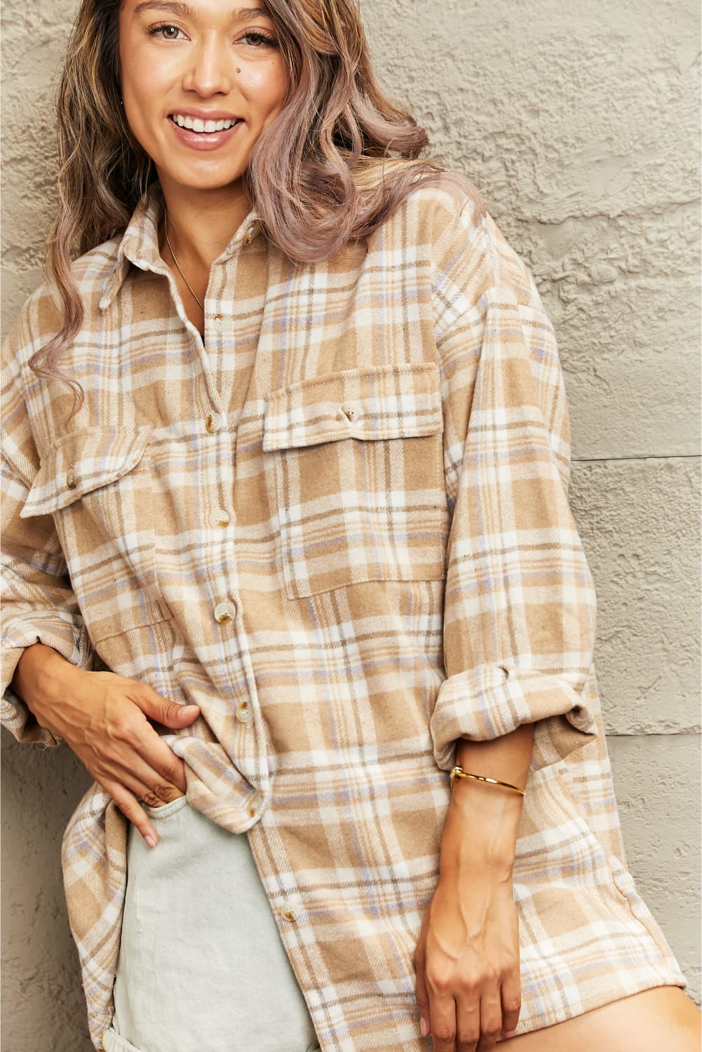 Desert Valley Plaid Shacket