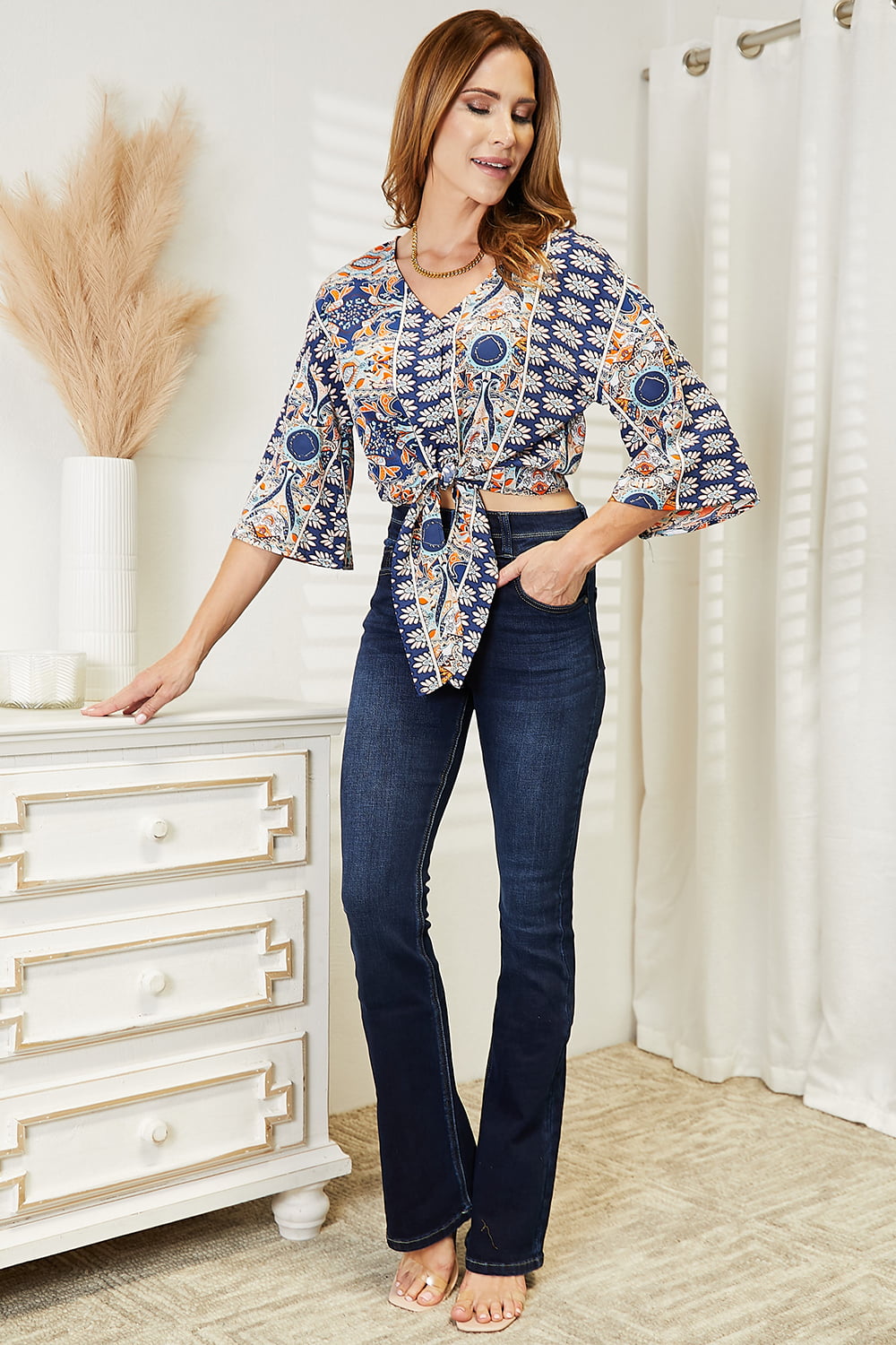 Callie Tie Hem Blouse