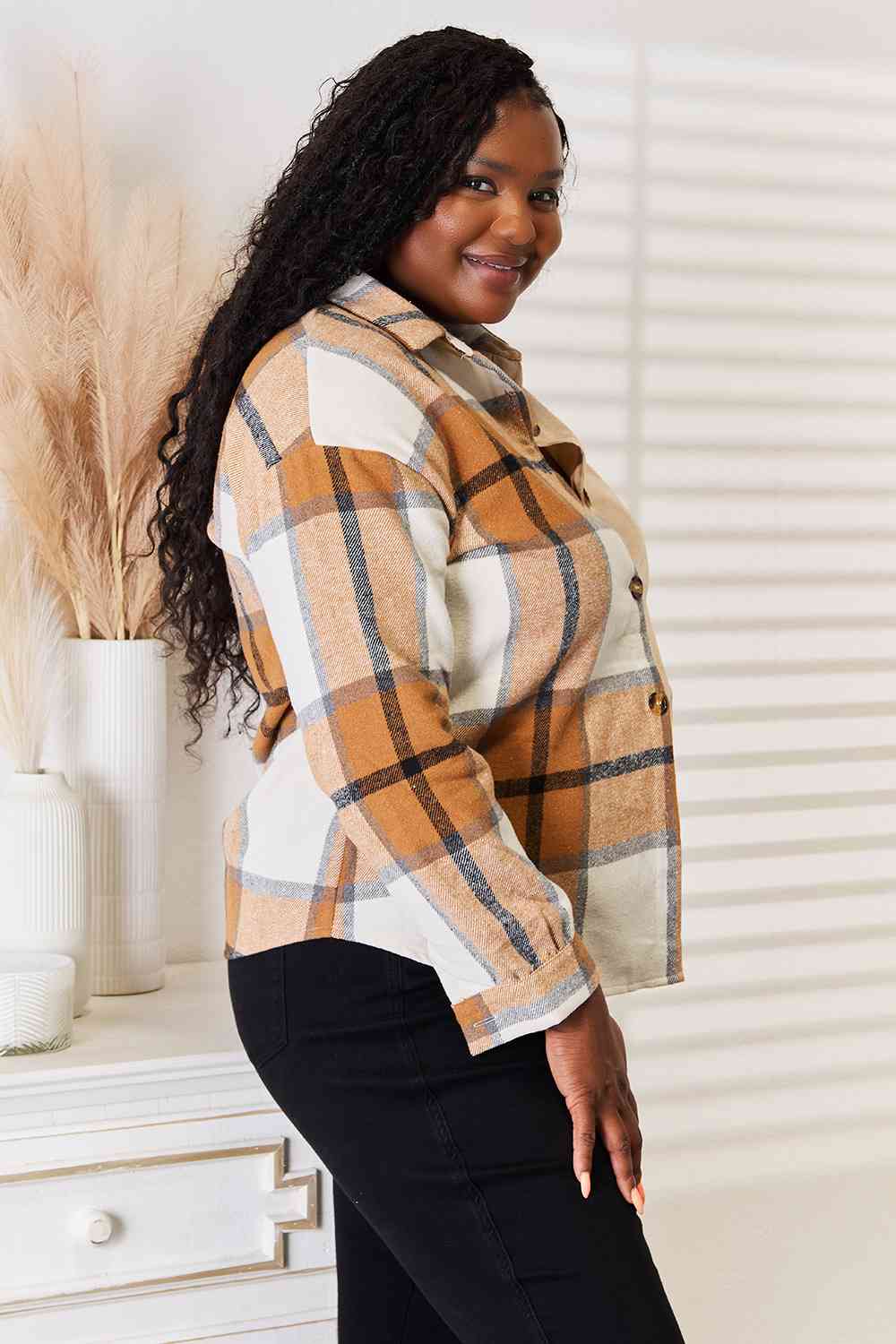 Campfire Split Plaid Shirt