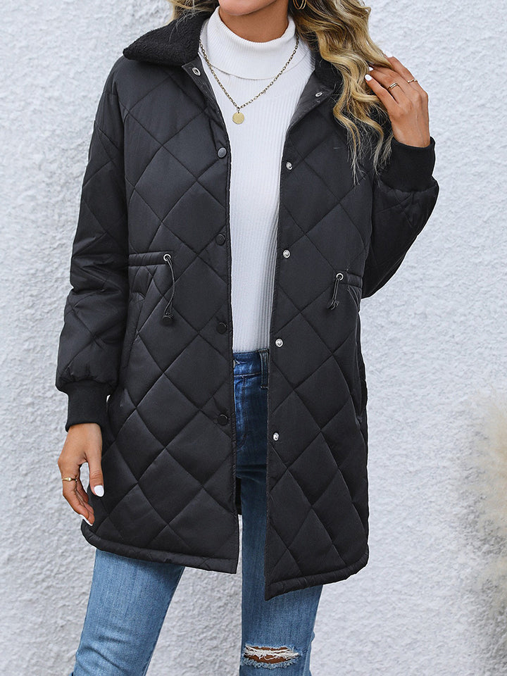 Olivia Quilted Longline Coat