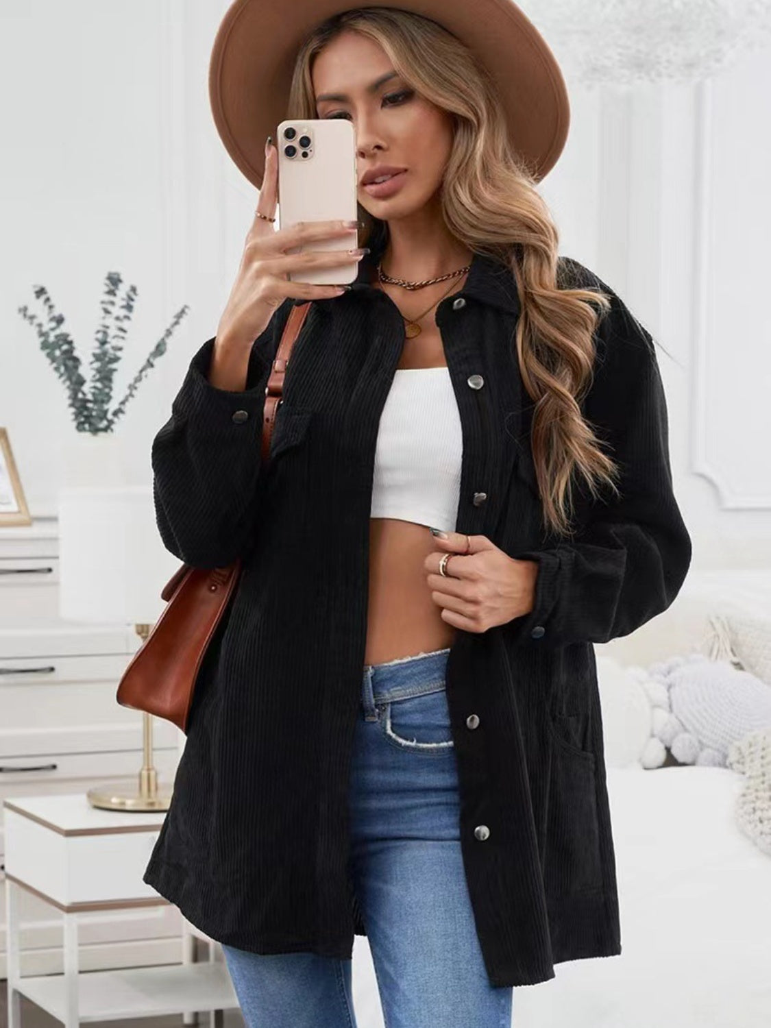 Teresa Button Down Collared Shacket