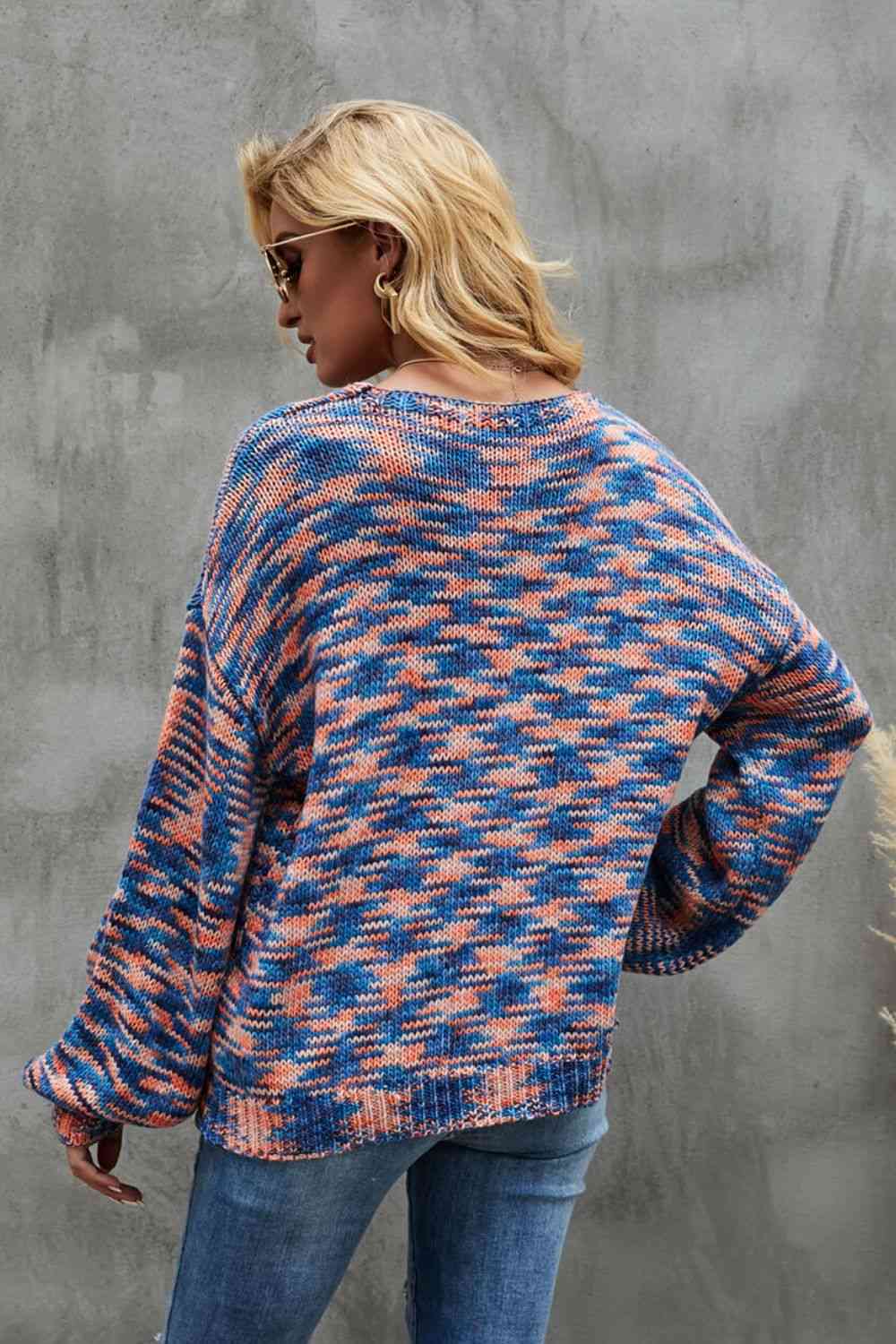 Ariah Balloon Sleeve V-Neck Sweater