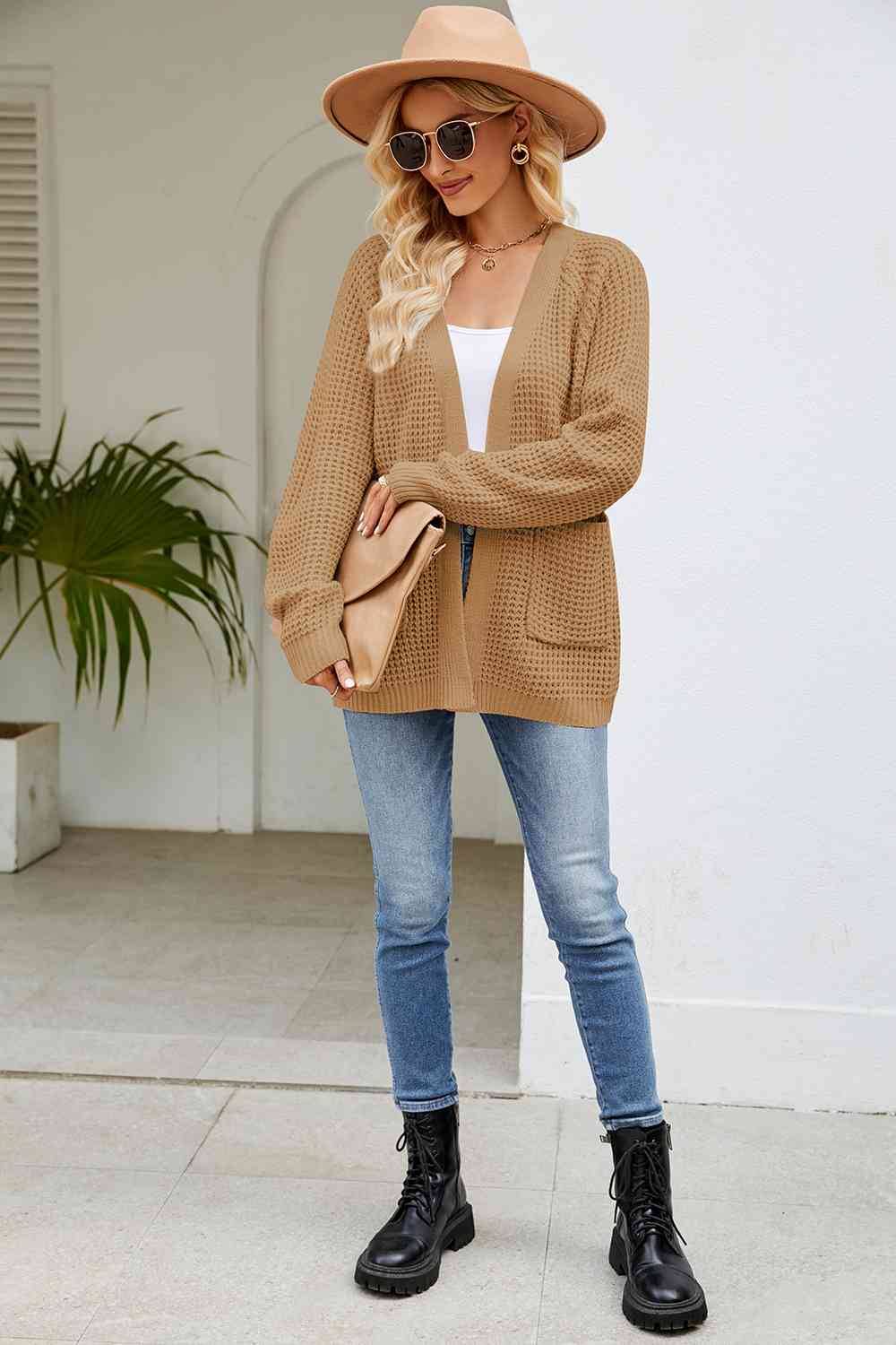 Oakley Open Front Long Sleeve Cardigan