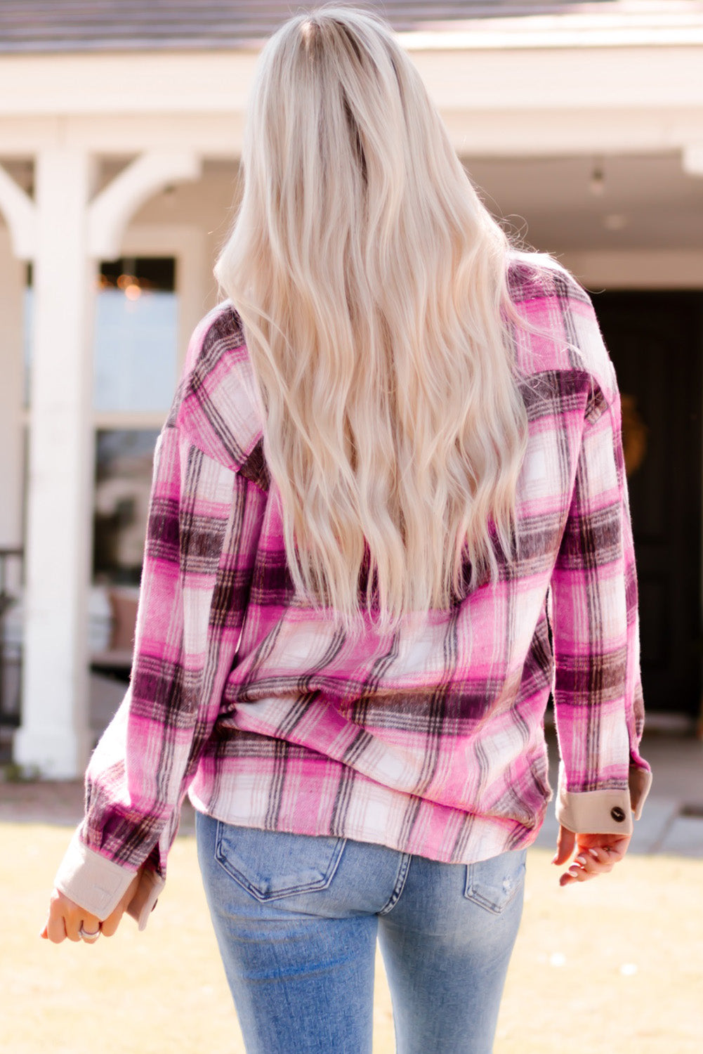 Deep Into Nature Plaid Shacket