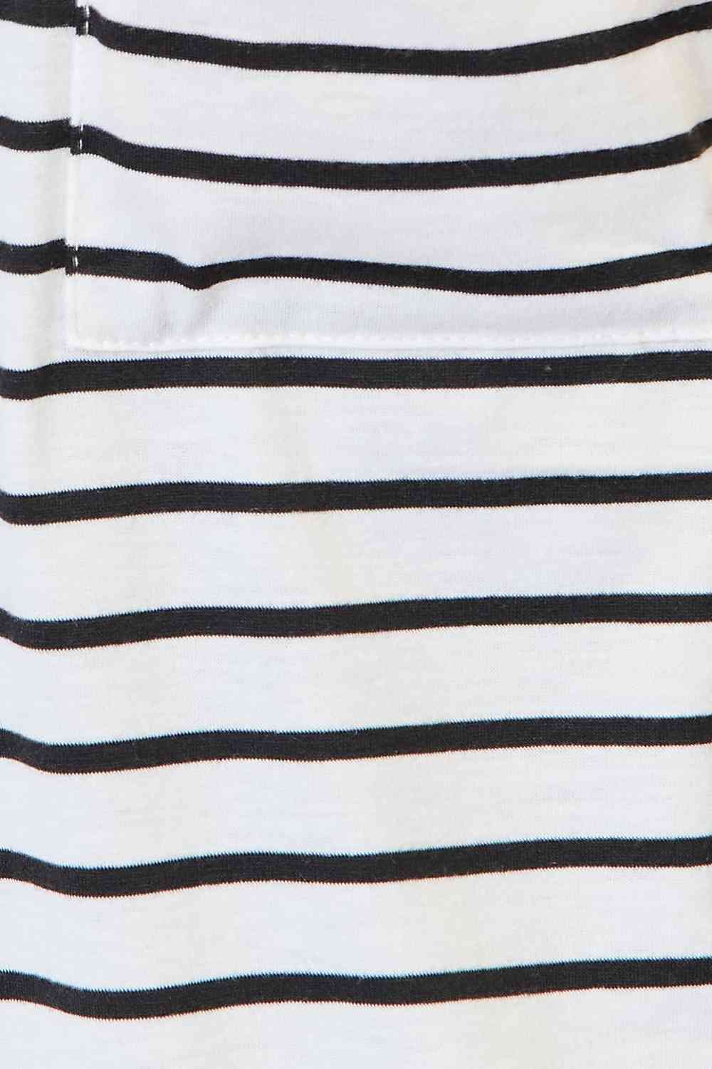 Selene Striped Open Front Longline Cardigan