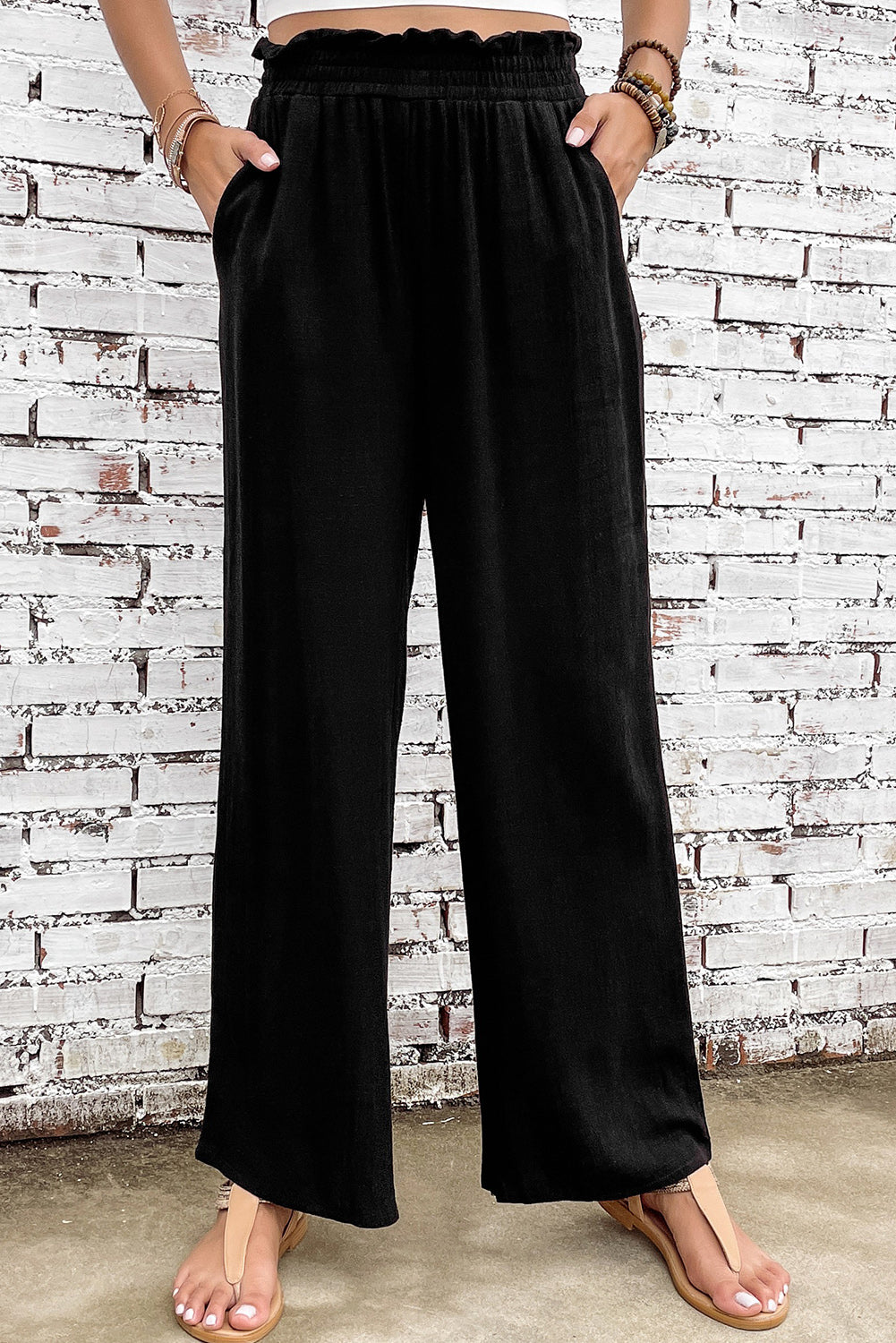 Take Me Away Elastic Waist Pants