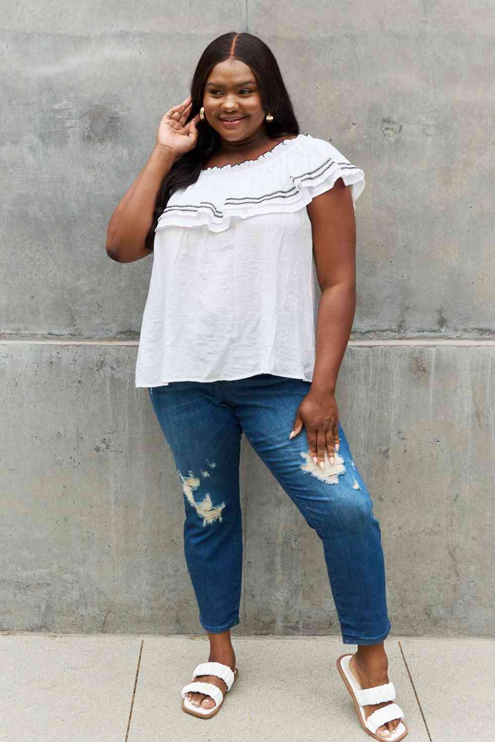 Melody Ruffle Blouse