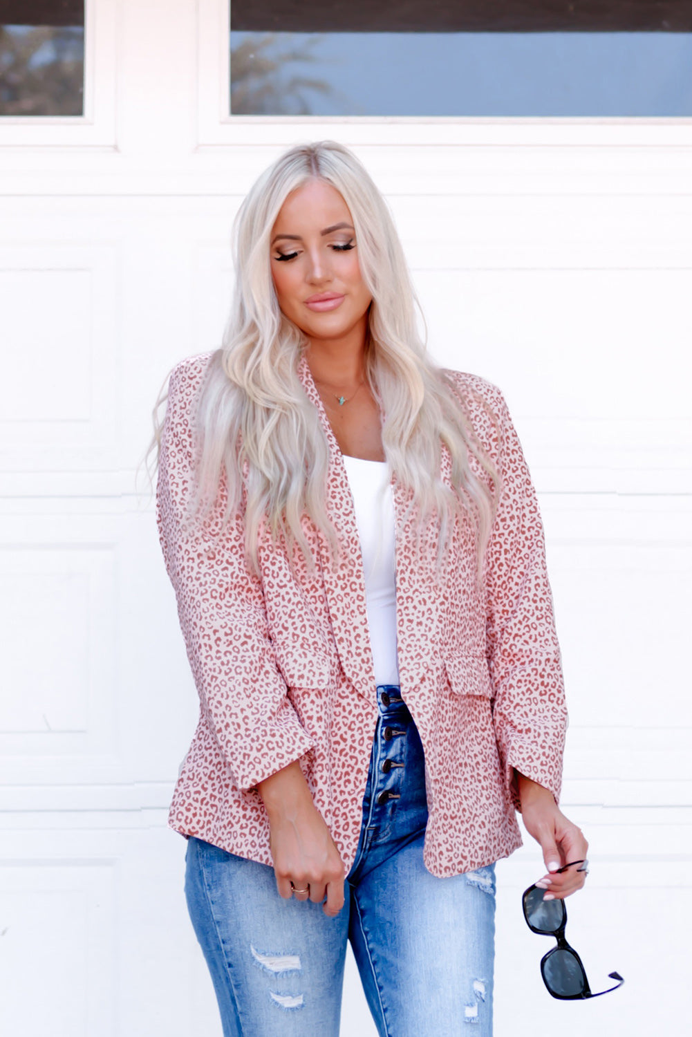 Tame Me Leopard Blazer