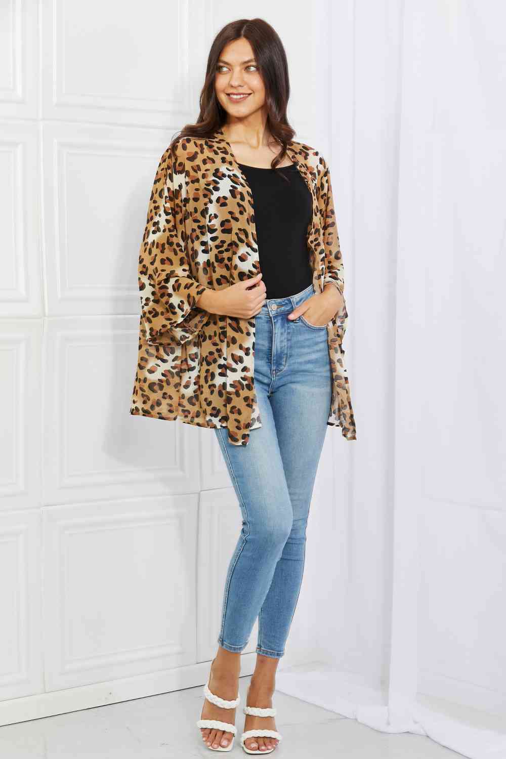 Animal Instinct Leopard Kimono