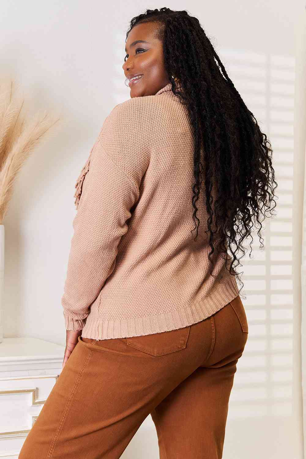 Timberlea Turtleneck Fringe Sweater