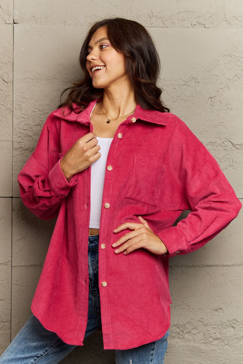 Always Being Me Button-Down Shacket