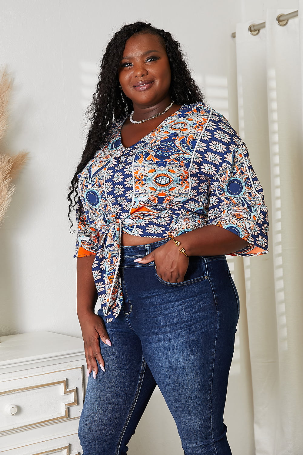Callie Tie Hem Blouse