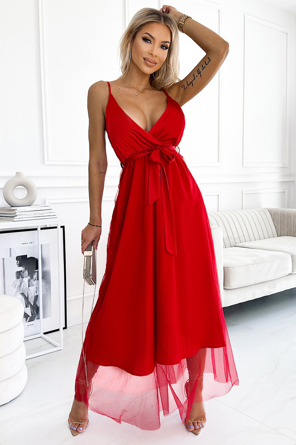 Loretta Tie Waist Midi Dress