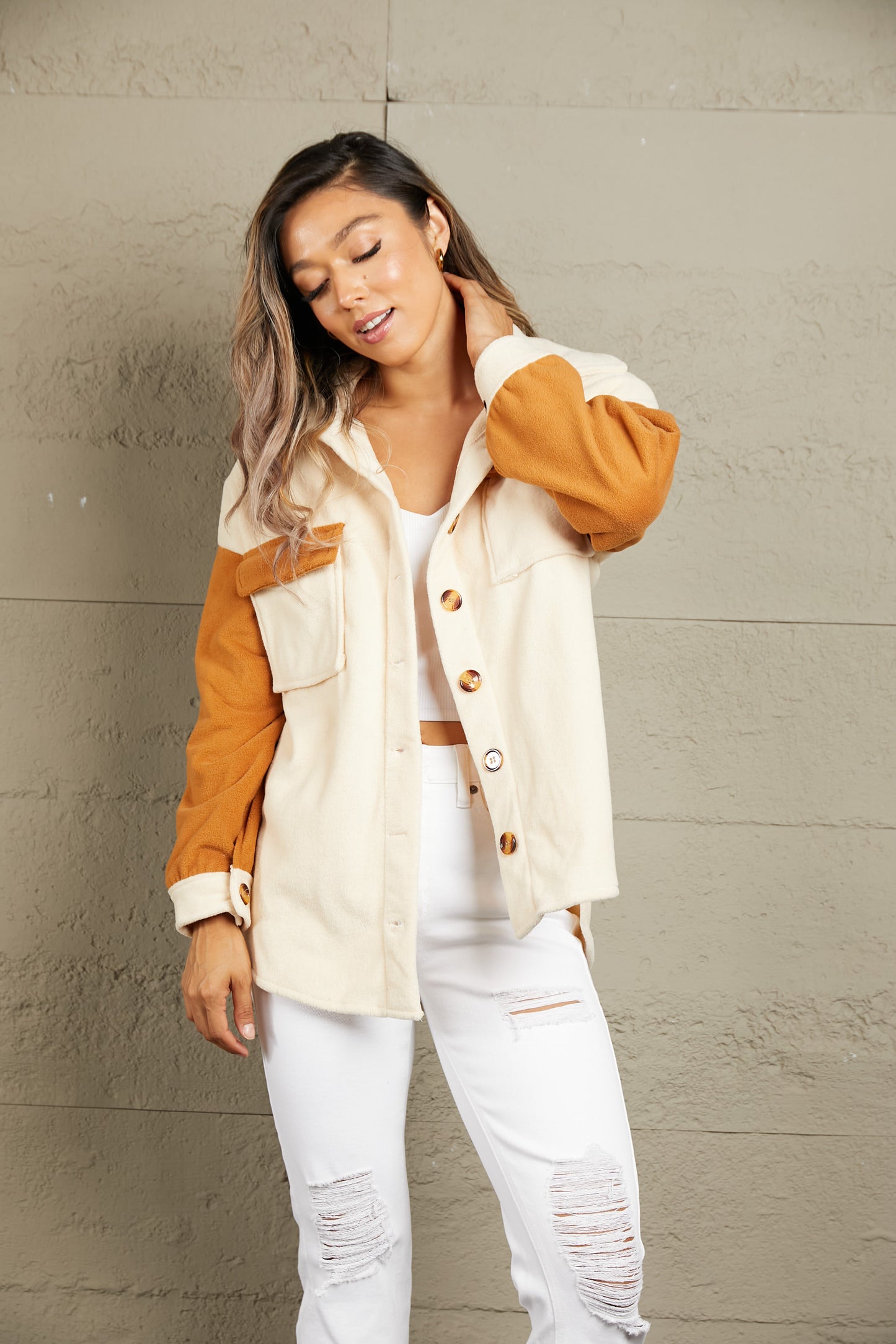 Russell Contrast Fleece Jacket