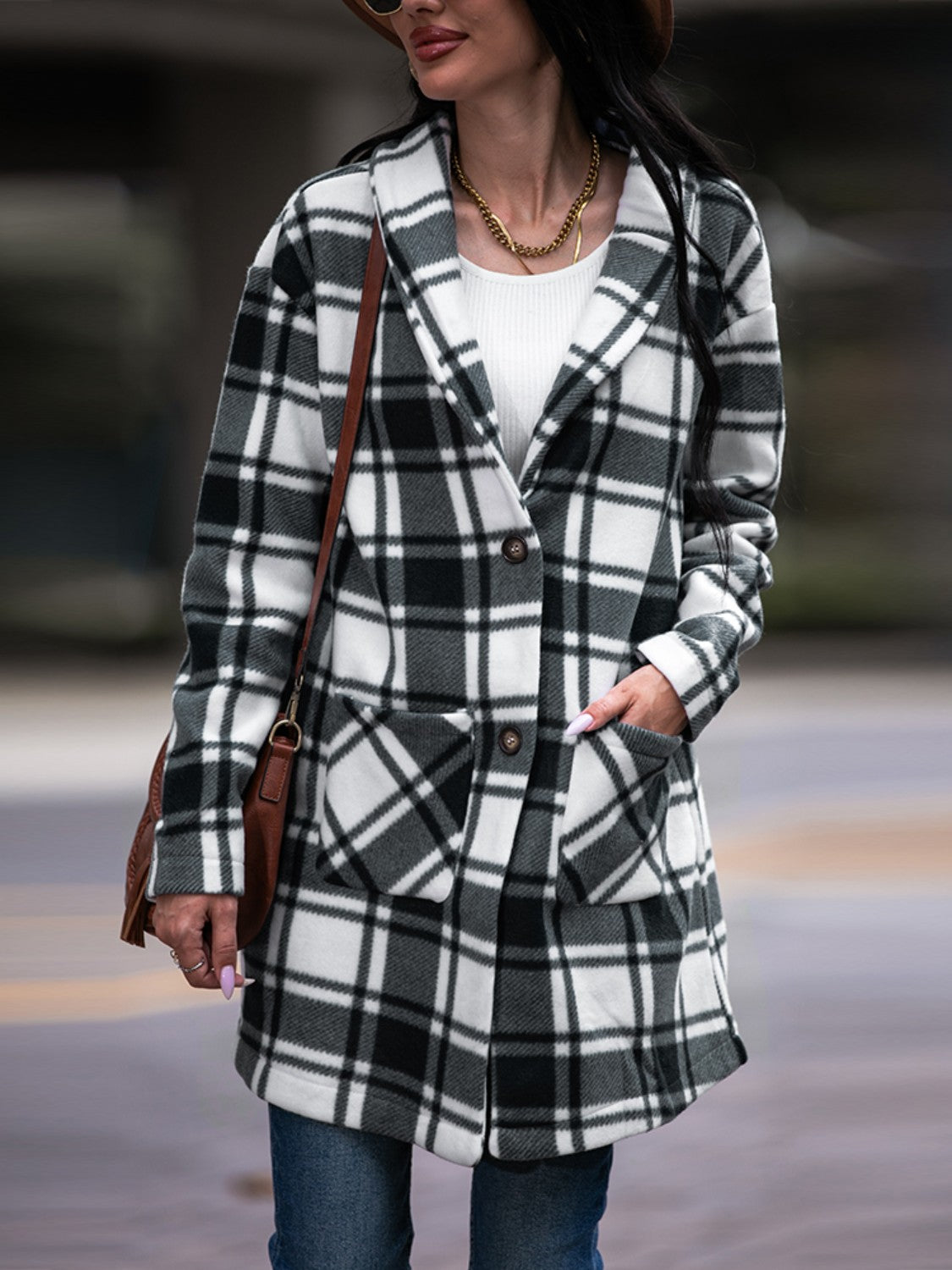 Good Evening Plaid Coat