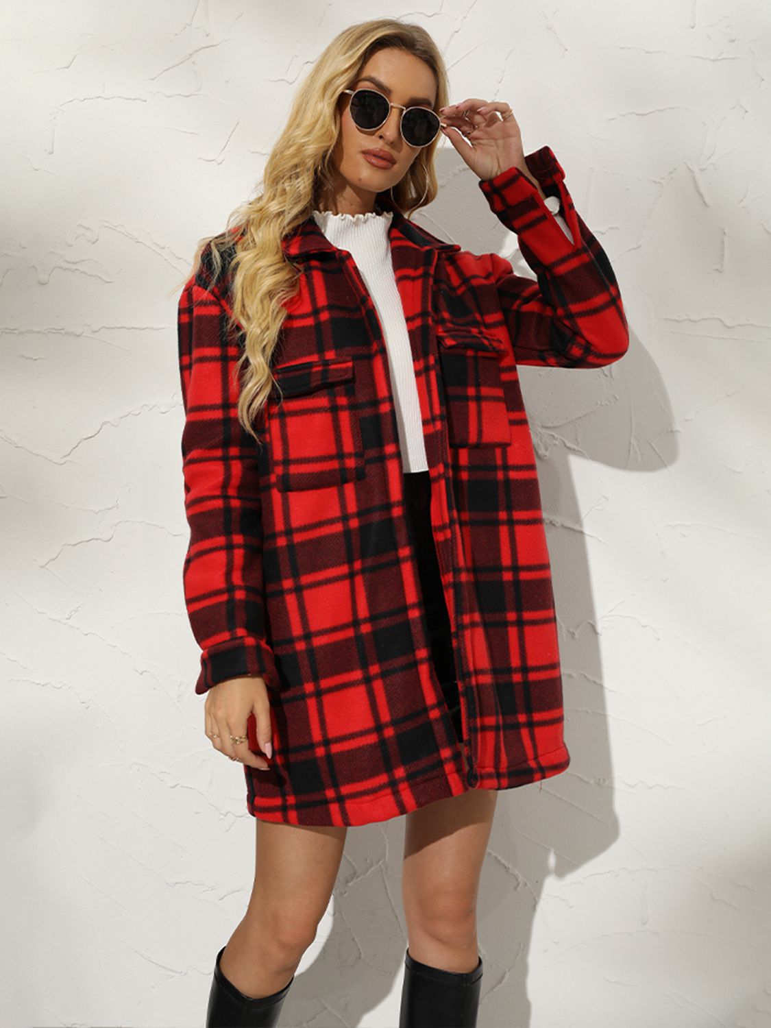 Walk In Nature Plaid Coat