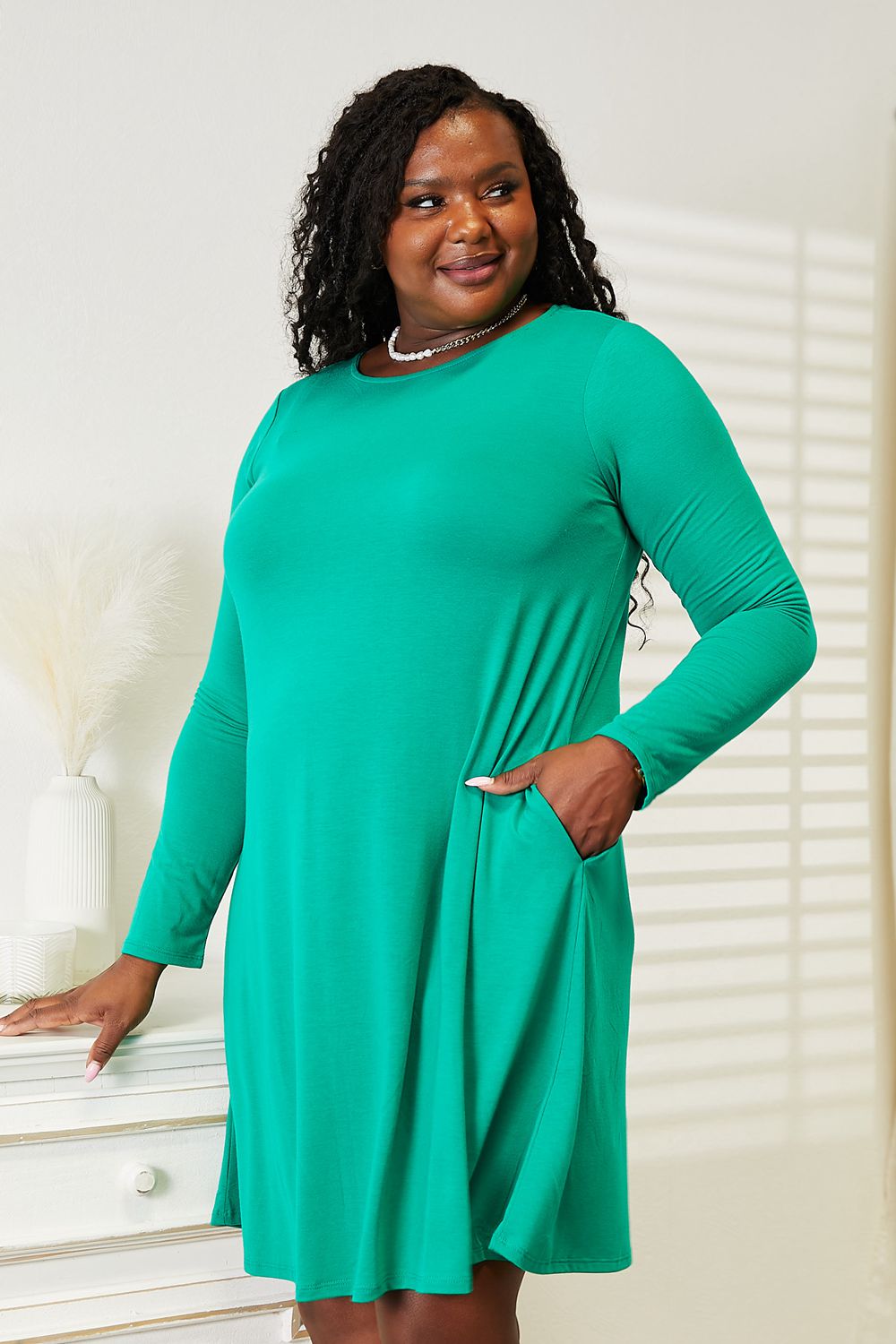 Celia Long Sleeve Flare Dress