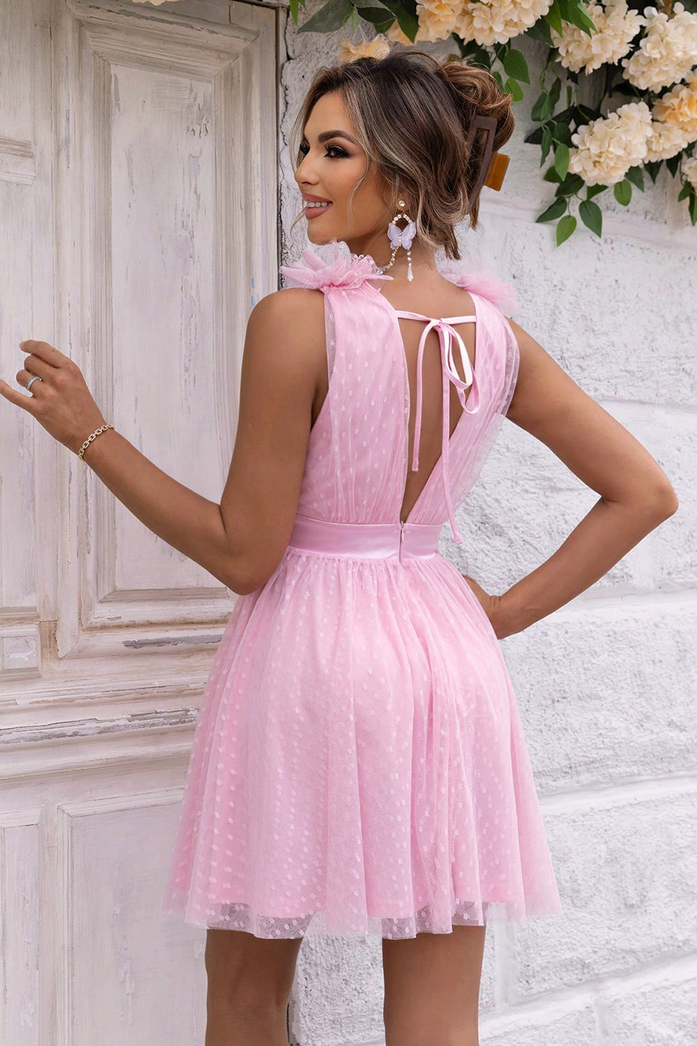 Arianna Open Back Mini Dress