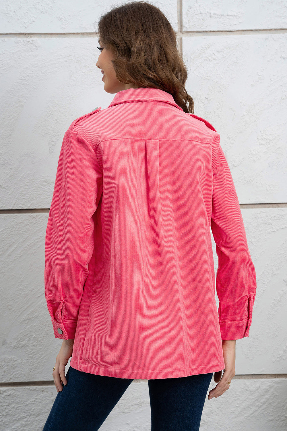 Celia Button Down Collared Shacket