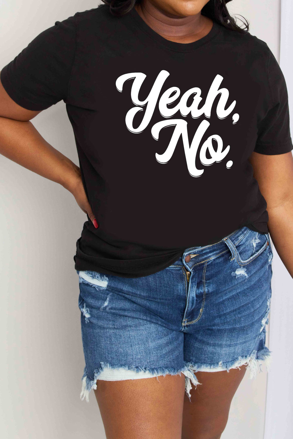 YEAH, NO Graphic Cotton T-Shirt