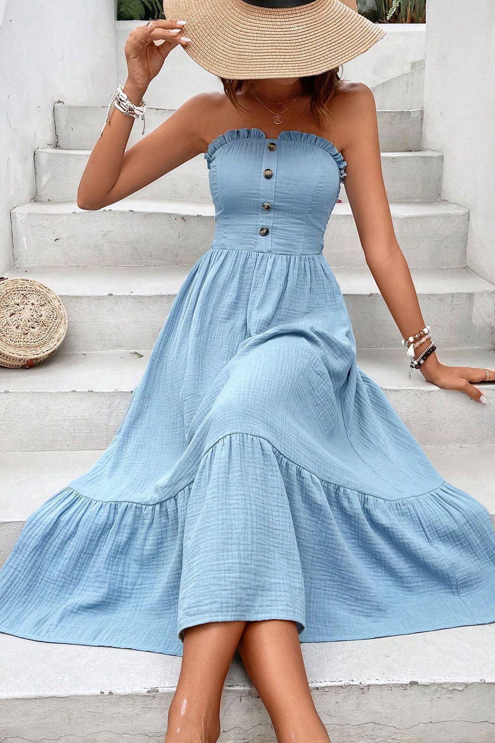 Such A Sweetheart Sleeveless Midi Dress